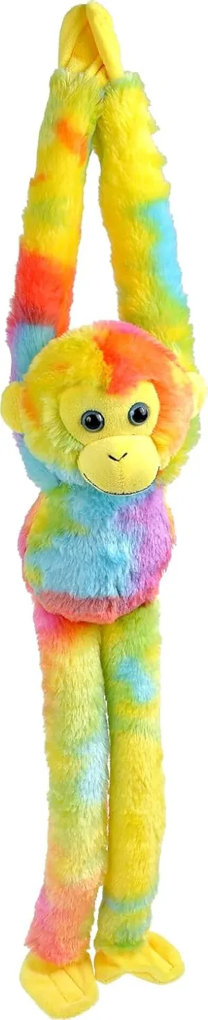 Wild Republic Vibe Brights Hanging Rainbow, Light and Sound, 20 inches, Gift for Kids, Plush Toy, Fill is Spun Recycled Water Bottles