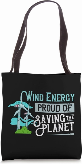 Wind Turbine Energy System Windmill Technician Engineering Tote Bag