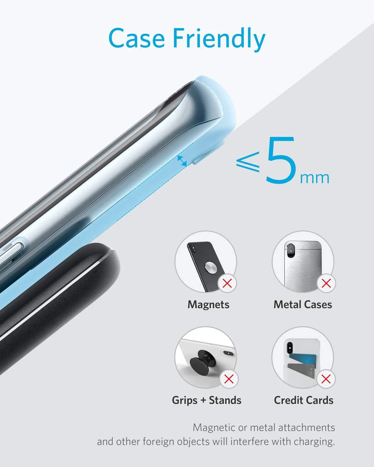 Wireless Fast Charging Stand with Indicator Light