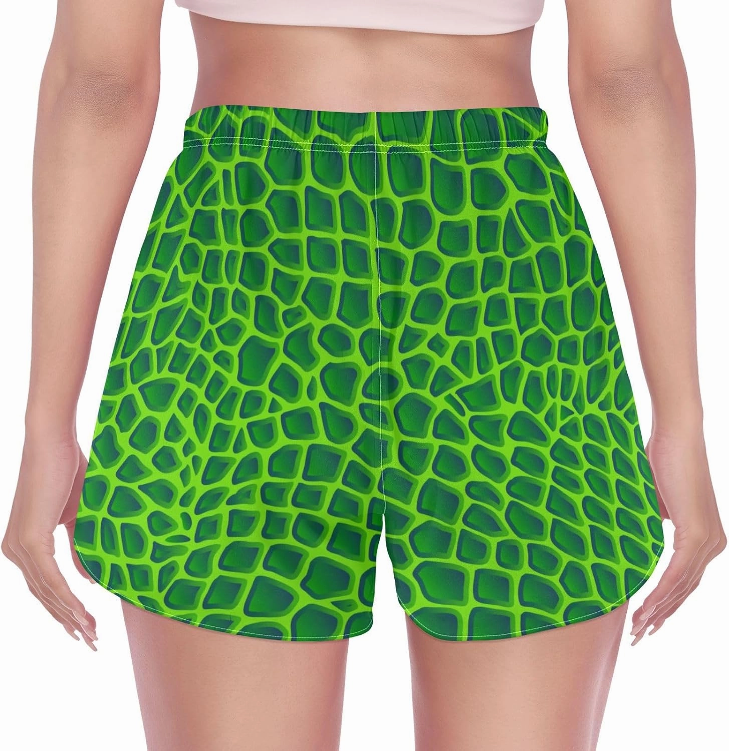 Women Board Shorts Beach Swimwear Bottoms 3.7" Inseam S-XXL