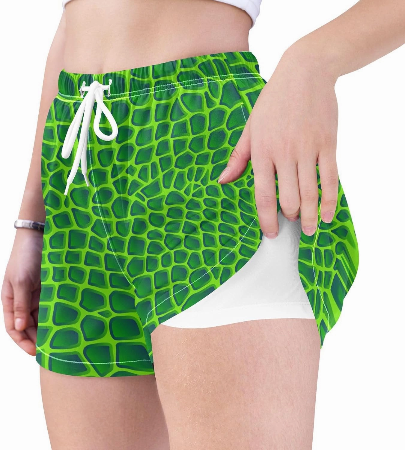 Women Board Shorts Beach Swimwear Bottoms 3.7" Inseam S-XXL