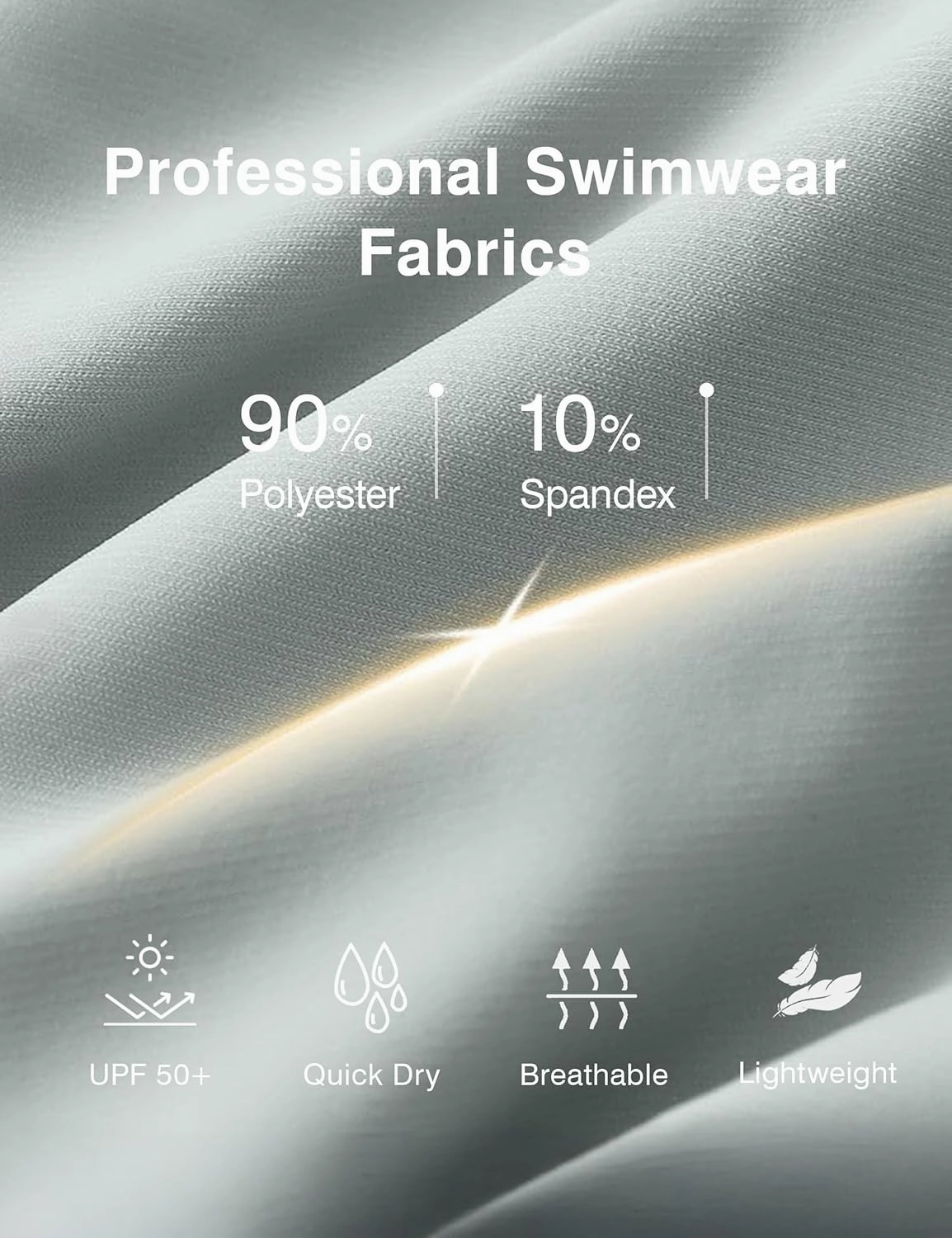 Women's 5"/9" High Waisted Swim Board Shorts Quick Dry UPF 50  Womens Swim Trunks Bottoms with Liner Zipper Pockets