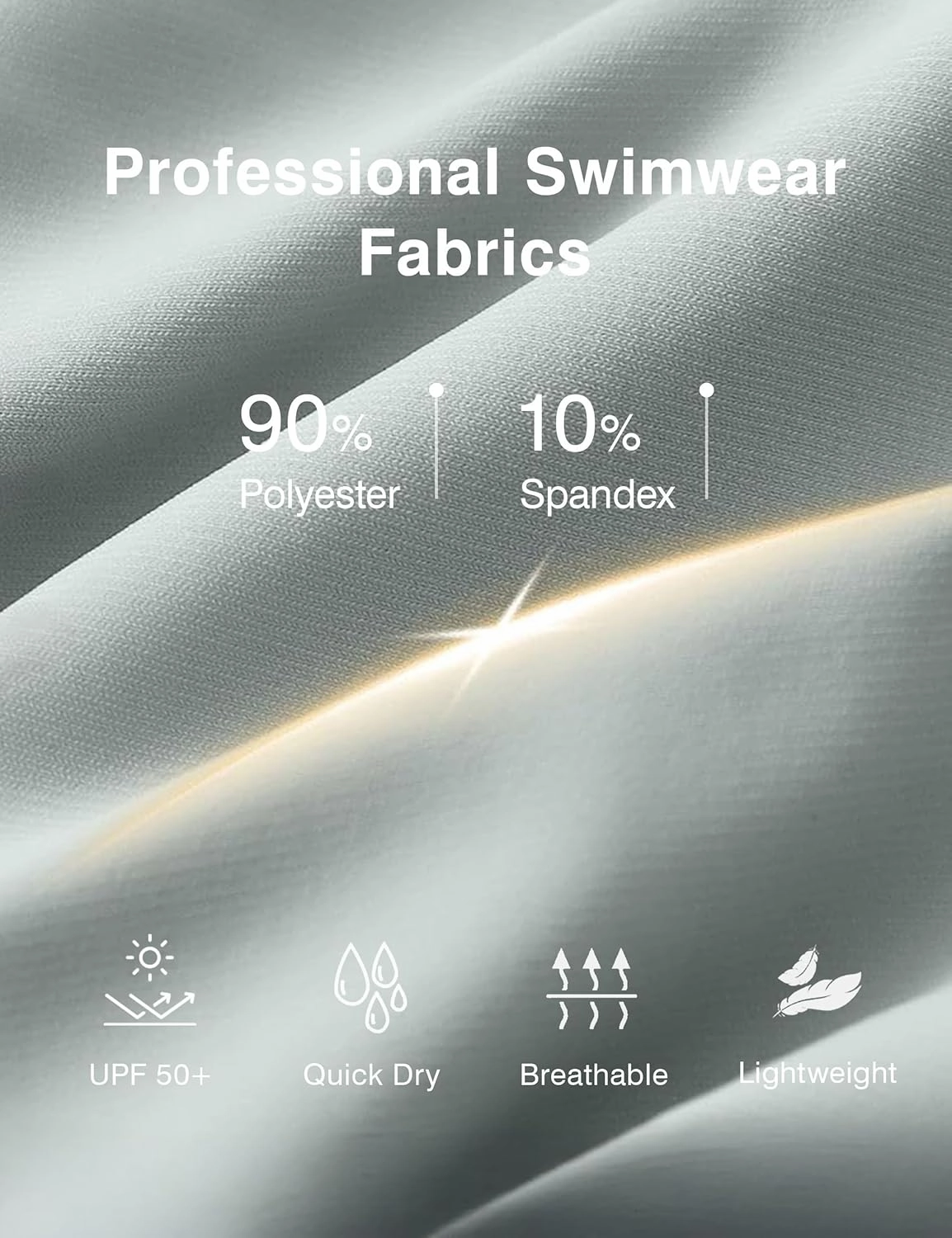 Women's 5"/9" High Waisted Swim Board Shorts Quick Dry UPF 50  Womens Swim Trunks Bottoms with Liner Zipper Pockets
