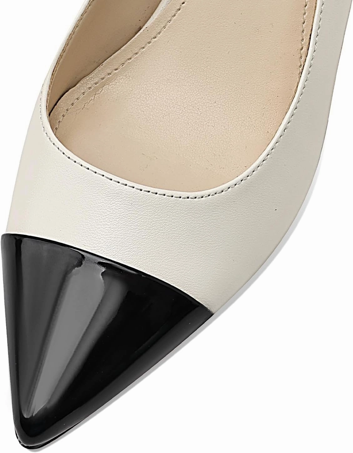 Women's Kitten Heel Slingback Pointed Closed Toe Pumps Dress Shoes for Women Low Stiletto Heels for Women Comfy Dressy Heels