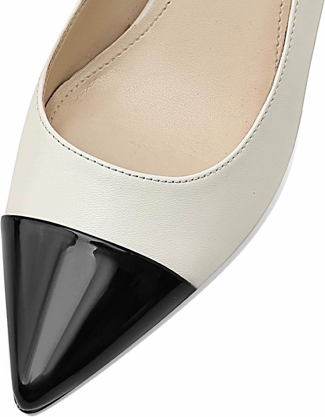 Women's Kitten Heel Slingback Pointed Closed Toe Pumps Dress Shoes for Women Low Stiletto Heels for Women Comfy Dressy Heels