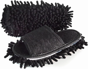 Women's Microfiber Floor Cleaning Mop Slippers with Terry Towel Fabric