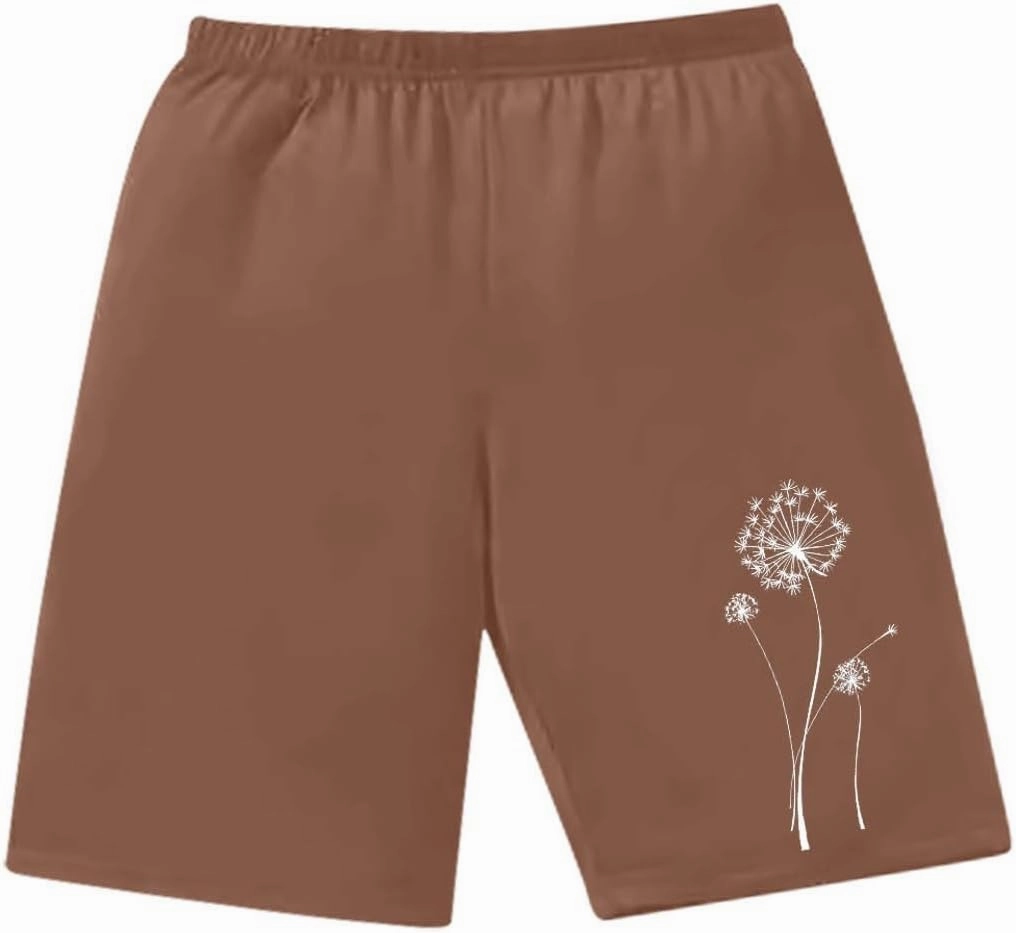 Women's Running Shorts Summer Casual 3Pc Wide Leg Loose Athletic Shorts Solid Color Elastic Waist Legging Shorts