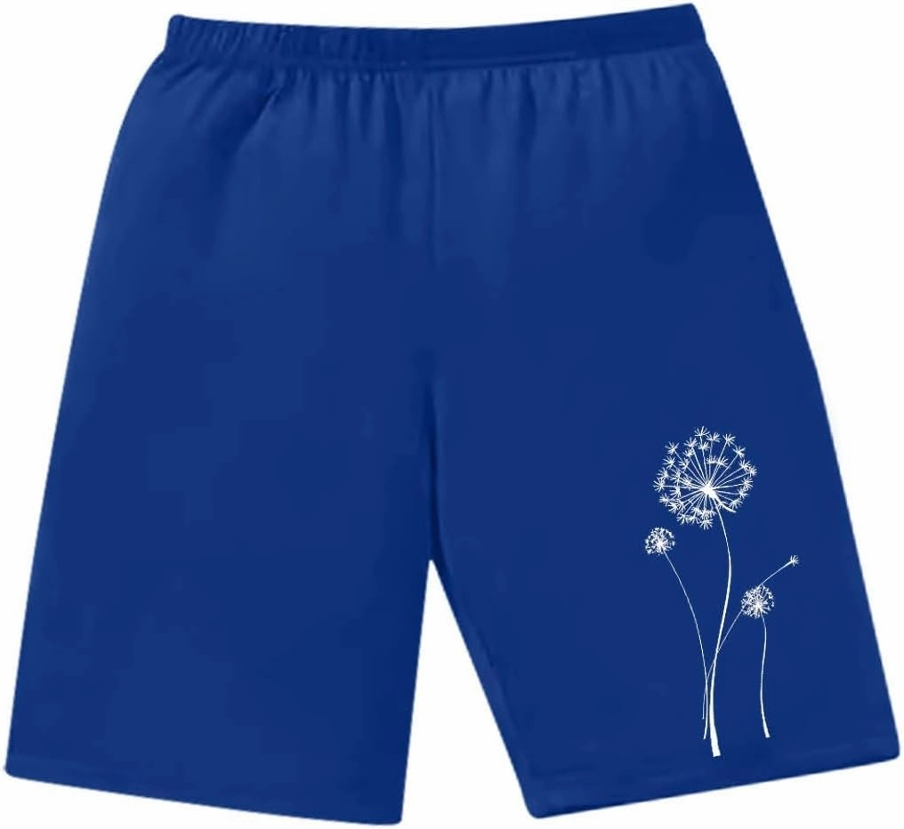 Women's Running Shorts Summer Casual 3Pc Wide Leg Loose Athletic Shorts Solid Color Elastic Waist Legging Shorts