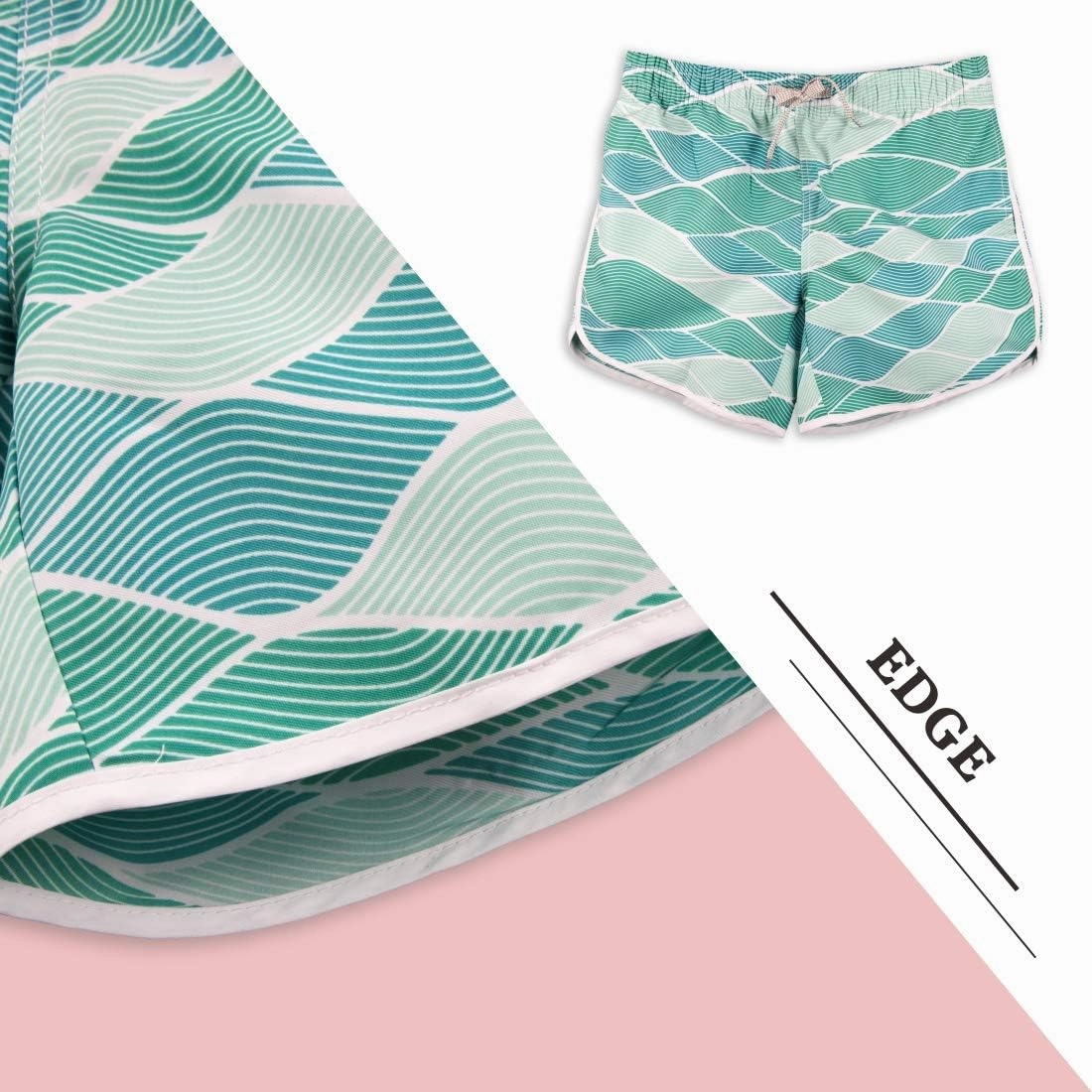 Womens Board Shorts Beach Quick Dry Fabric Swim Slim Trunks Ocean Travel Sports