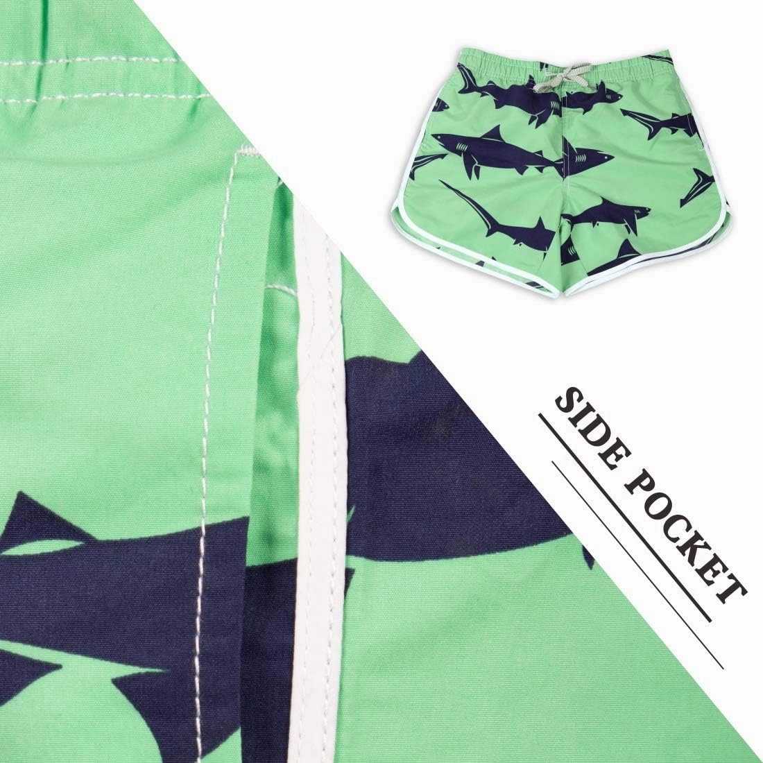 Womens Board Shorts Beach Quick Dry Fabric Swim Slim Trunks Ocean Travel Sports