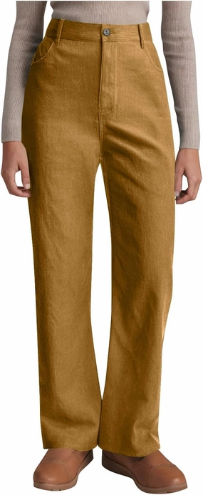Womens Wide Leg Corduroy Pants Stretch Elastic High Waist Pants Pull On Straight Leg Casual Pant Slacks Trouser 2025