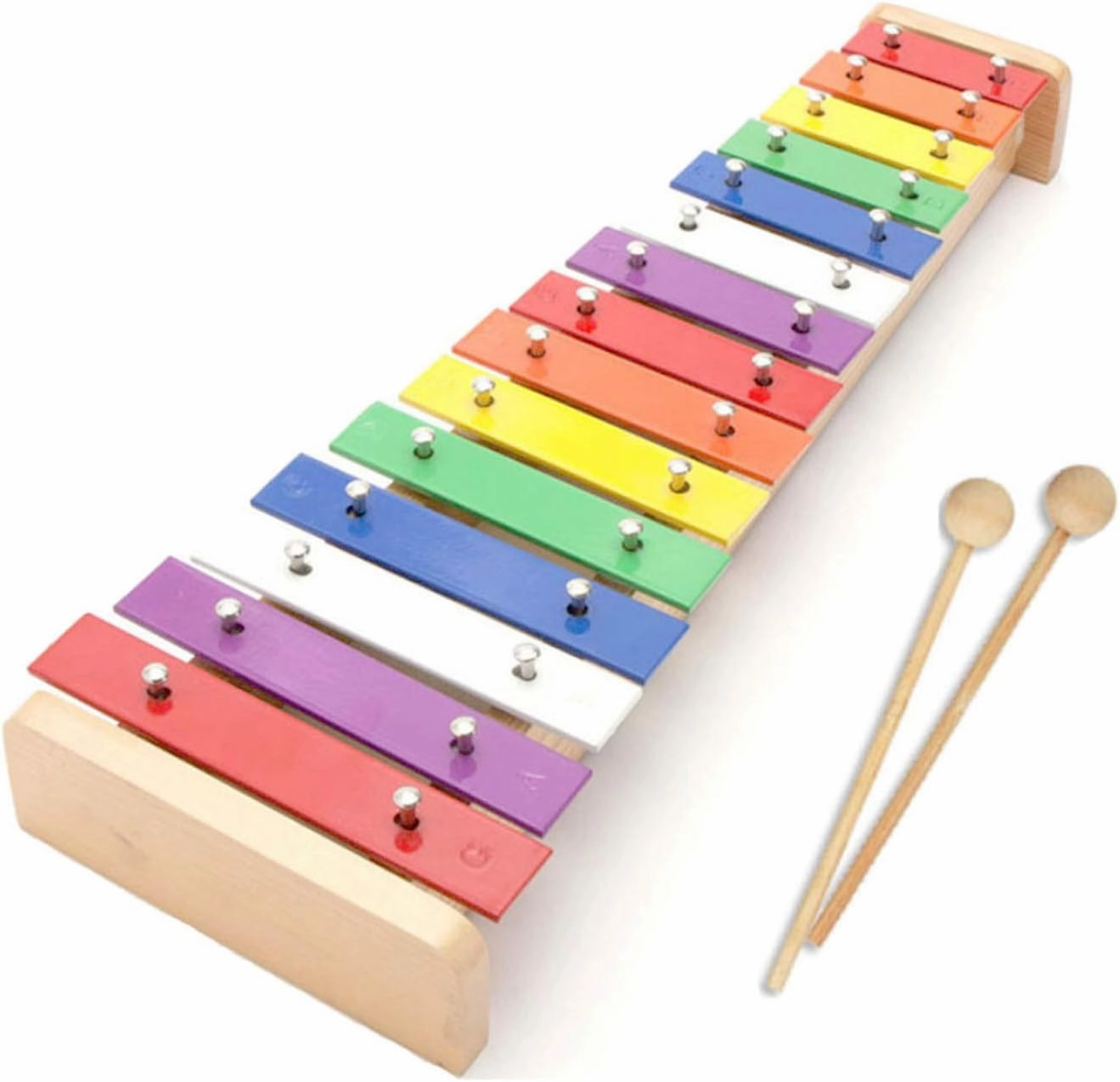 Wooden Xylophone Glockenspiel Musical Toy with 15 Tones