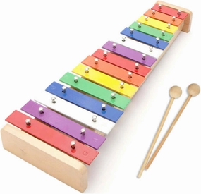 Wooden Xylophone Glockenspiel Musical Toy with 15 Tones