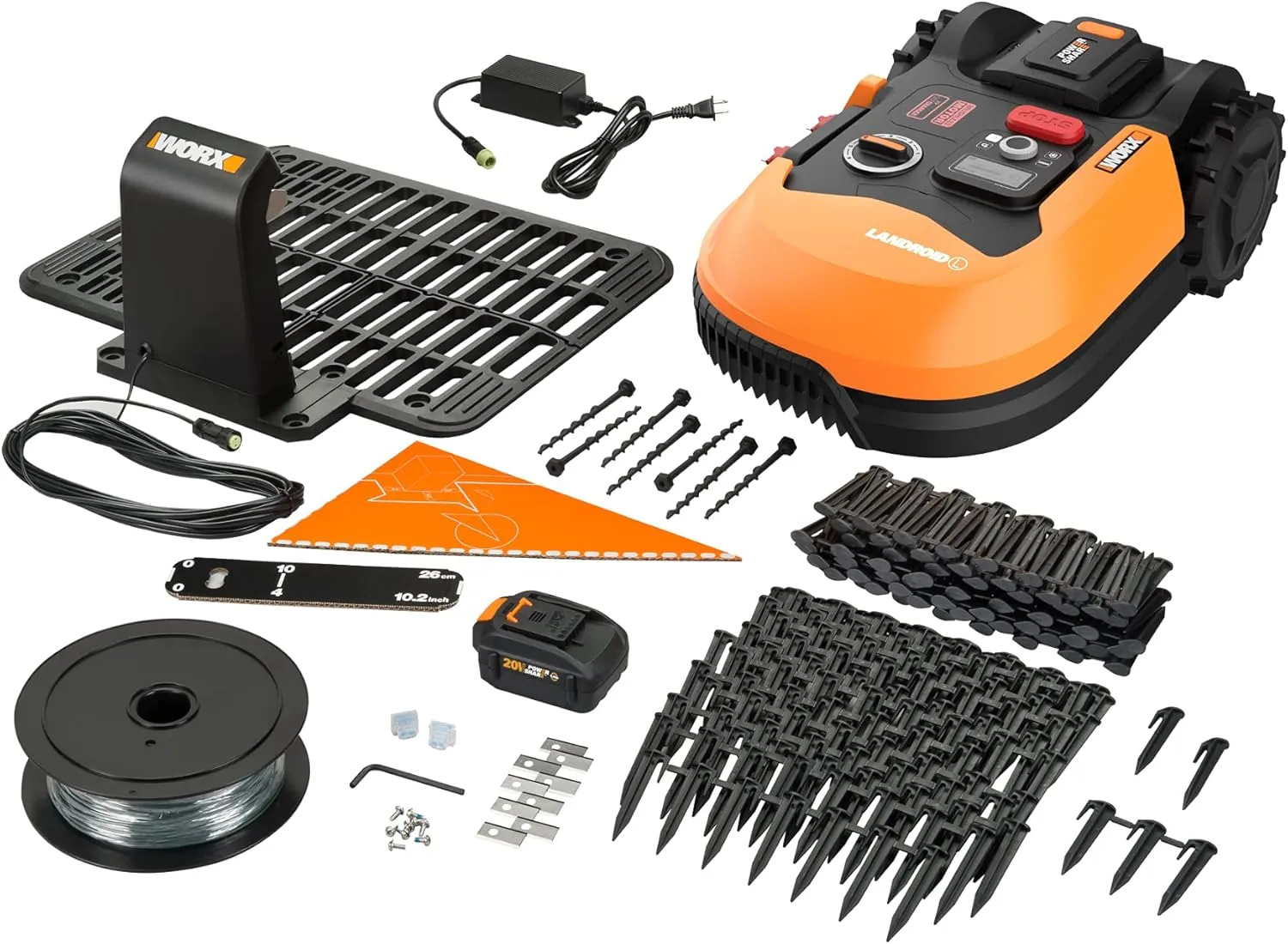 Worx Landroid L 20V 5.0Ah Robotic Lawn Mower 1/2 Acre / 21,780 Sq Ft. Power Share - WR155 (Battery & Charger Included)