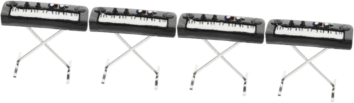 Yardwe 5pcs Miniature Electronic Organ Model Kit DIY Mini Piano Toy for Decor Musically Mini Instruments for Dollhouse