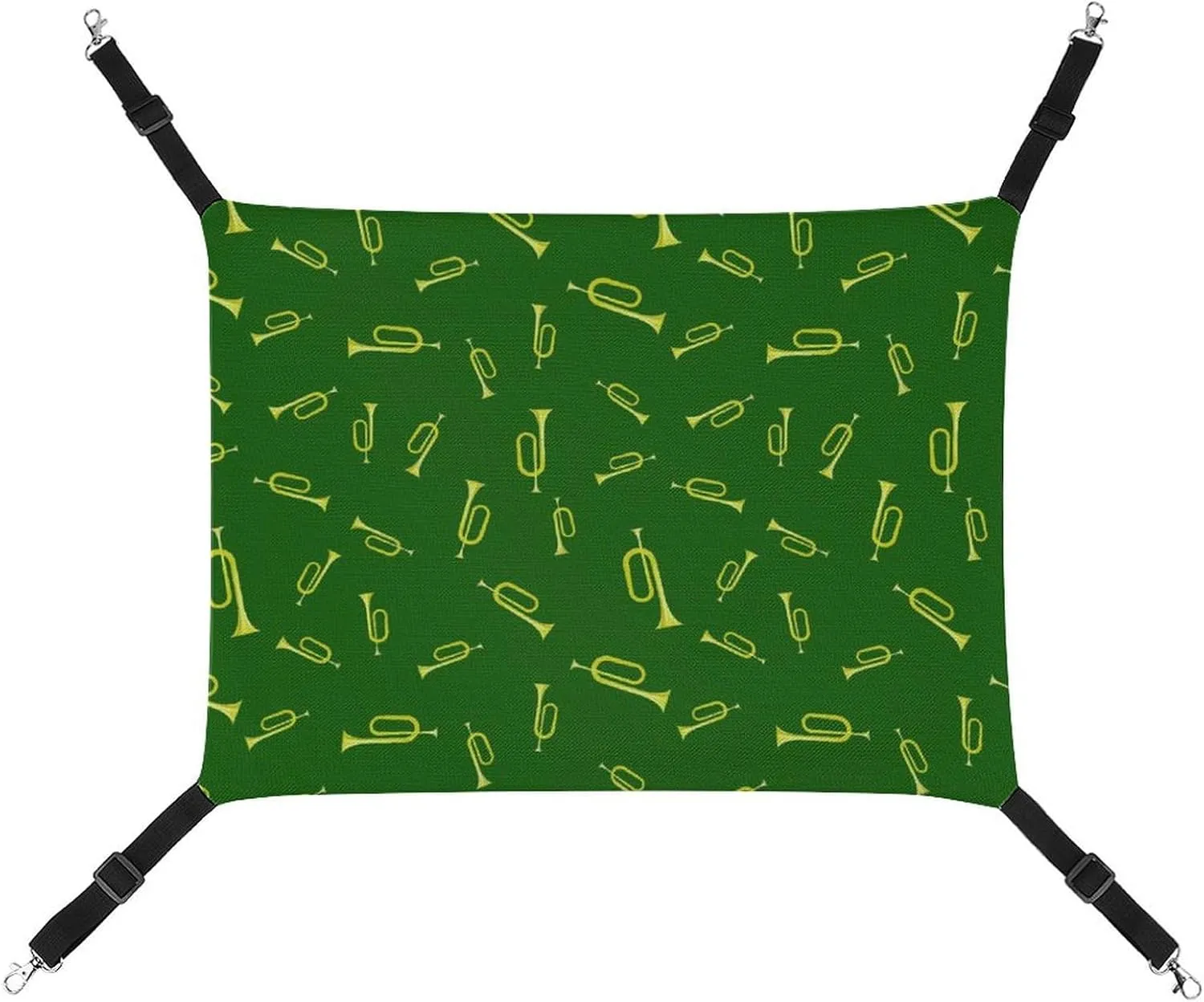Yellow Horn Hanging Cat Bed Soft Breathable Pet Hammock for Cage Pet Sleeper for Kitten Ferret Puppy Rabbit