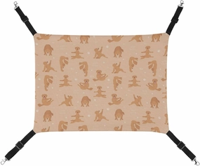Yoga Dogs Golden Retriever Cat Hanging Hammock Soft Breathable Pet Cage Dog Hammock with Adjustable Straps and Metal Hooks, style, 202403255